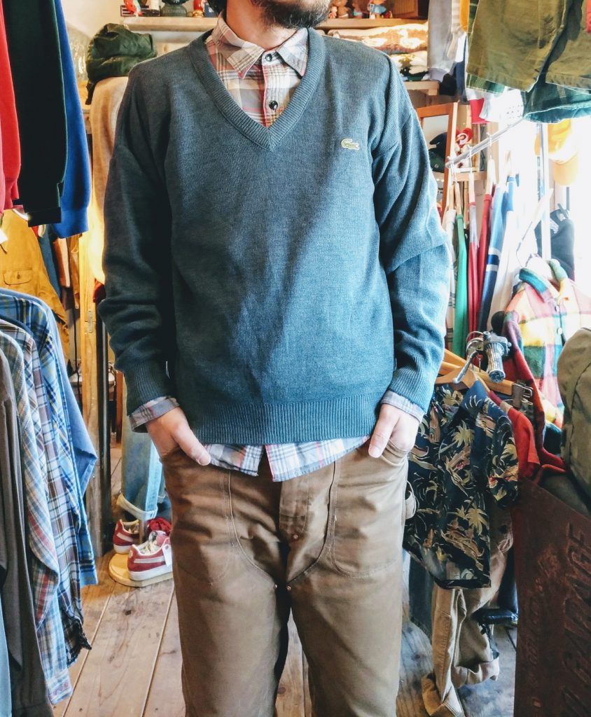 70S FRENCH LACOSTE WOOL-KNIT SWEATER & CARDIGAN – ataco garage blog