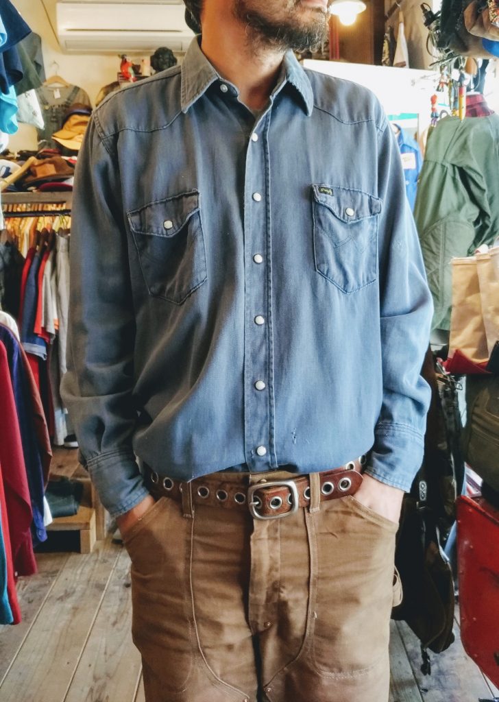 70s Wrangler 44MW Cotton Western shirt & ゴールデンウィークの営業