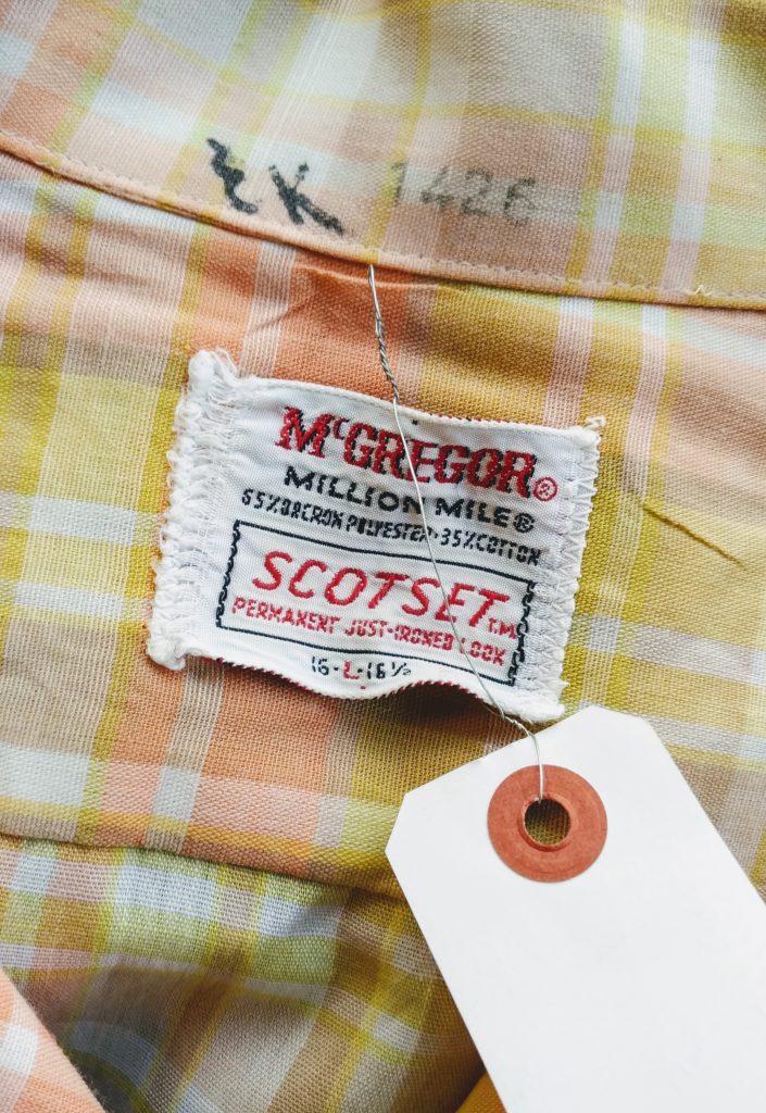 60's McGREGOR マックレガー オープンカラーシャツ袖丈615cm