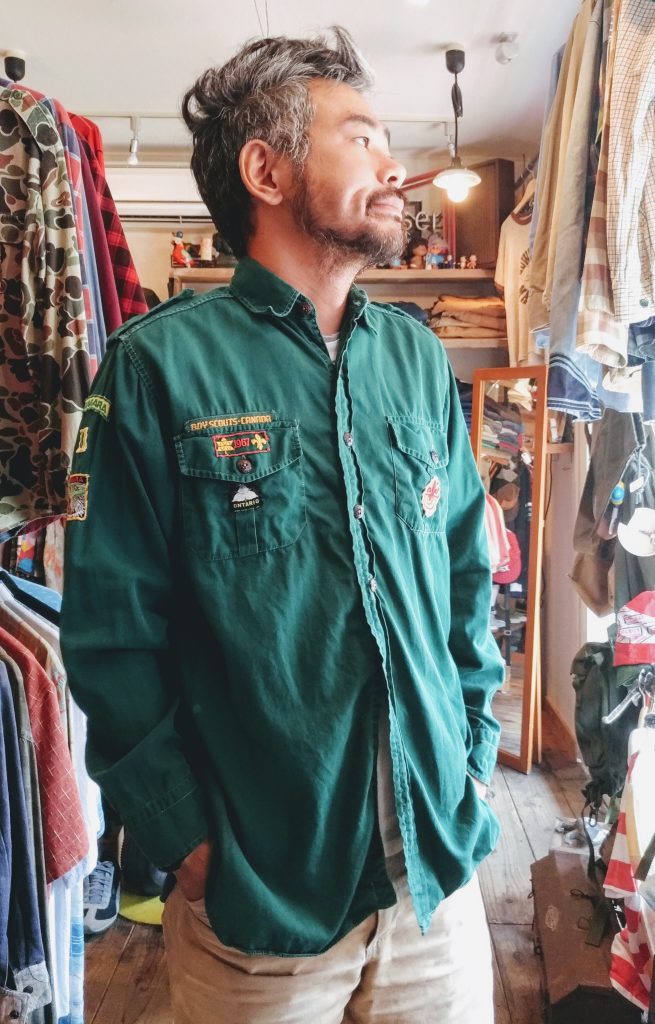 60s Vintage BOY SCOUTS-CANADA L/S Cotton Shirt – ataco garage blog