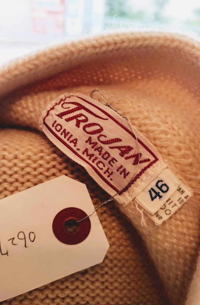 50s-60s TROJAN Vintage Wool Knit Letterman Sweater – ataco garage blog