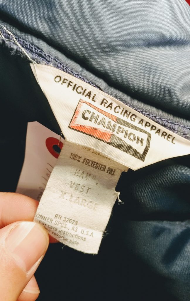 70s Official CHAMPION PLUG Nylon Vest – ataco garage blog