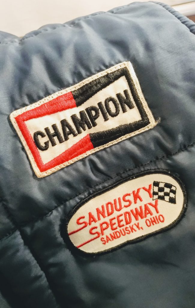 80s ビンテージ　Champion Plug 中綿 レーシングベスト S