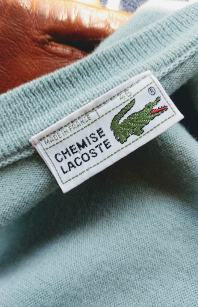 1970s French Lacoste Light Green Wool Cardigan – ataco