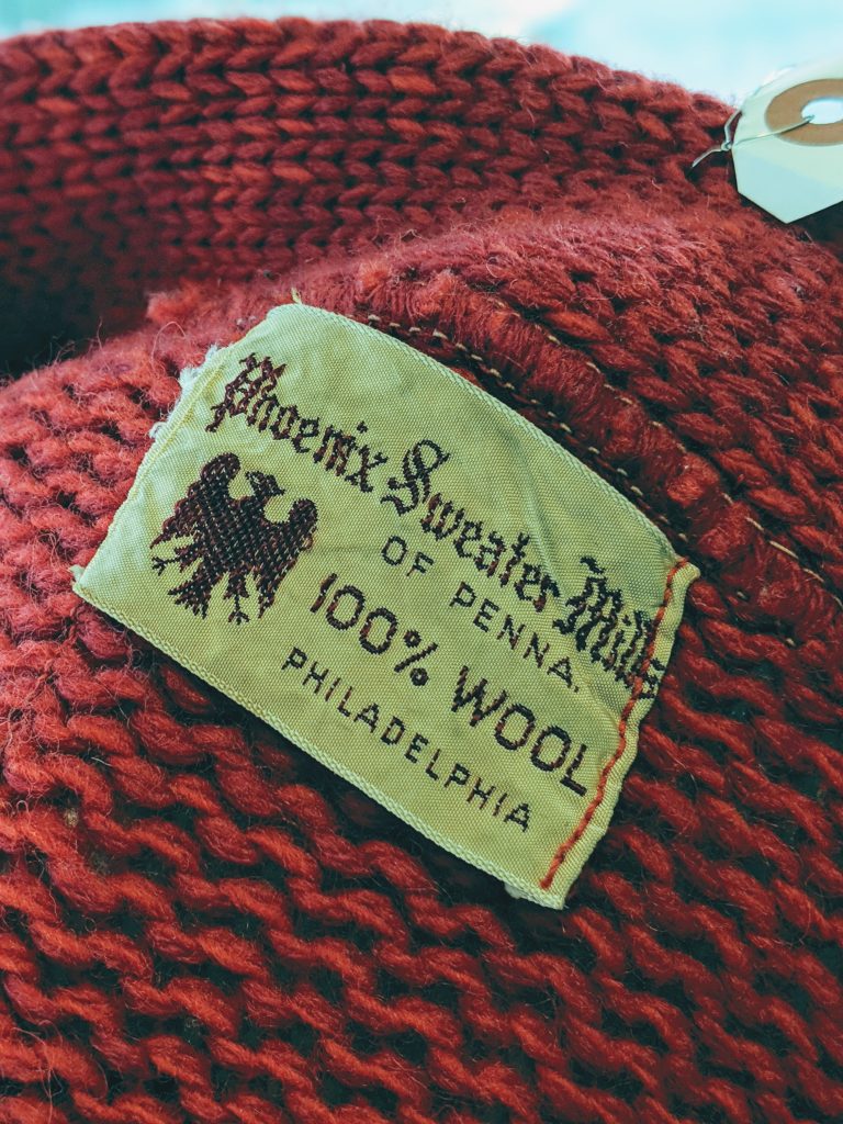 1940s Phoenix Sweater Mills Lettered Wool Cardigan – ataco garage blog