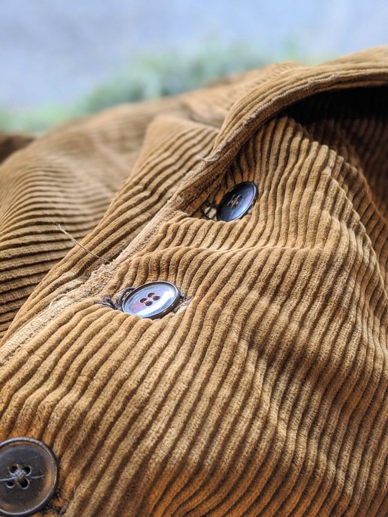 1950s-60s France Brown Ridge Corduroy Tailored Jacket – ataco ...