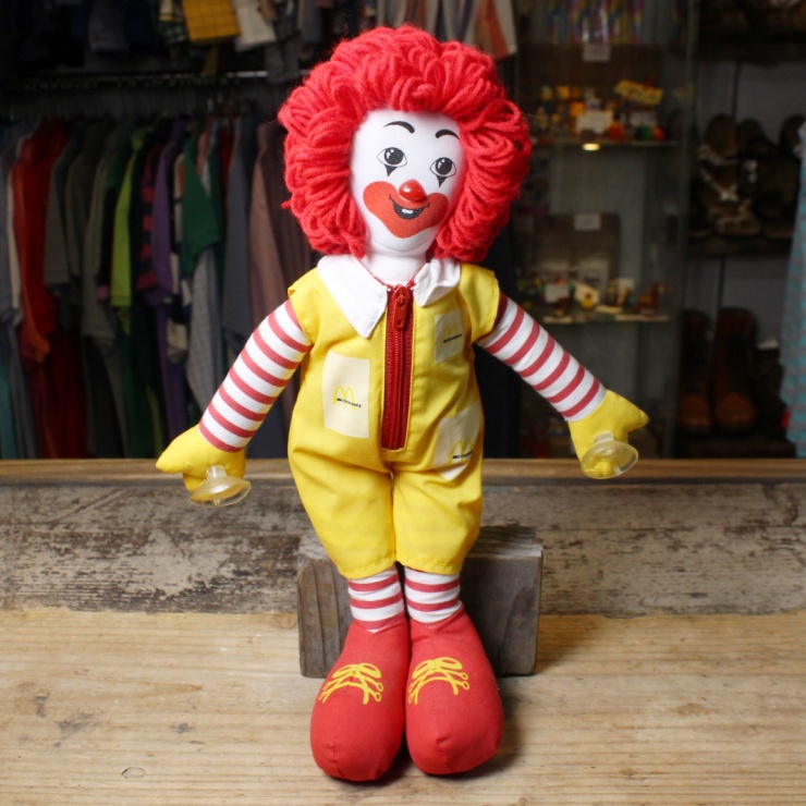 マクドナルド McDonald's ドナルド 吸盤 ぬいぐるみ 人形 ミールトイ マック マクド 90s