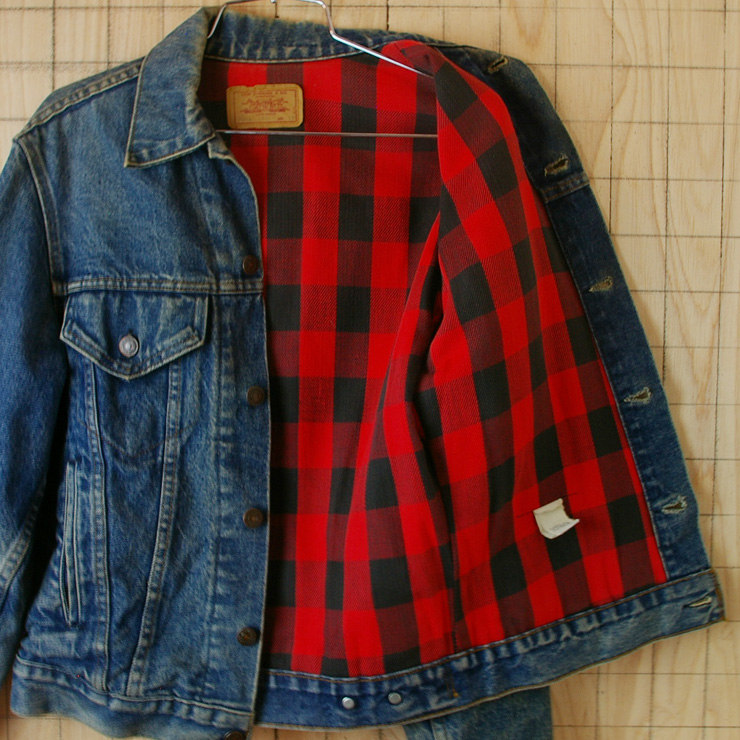 Levi's Gジャン チェック柄 MADE IN USA
