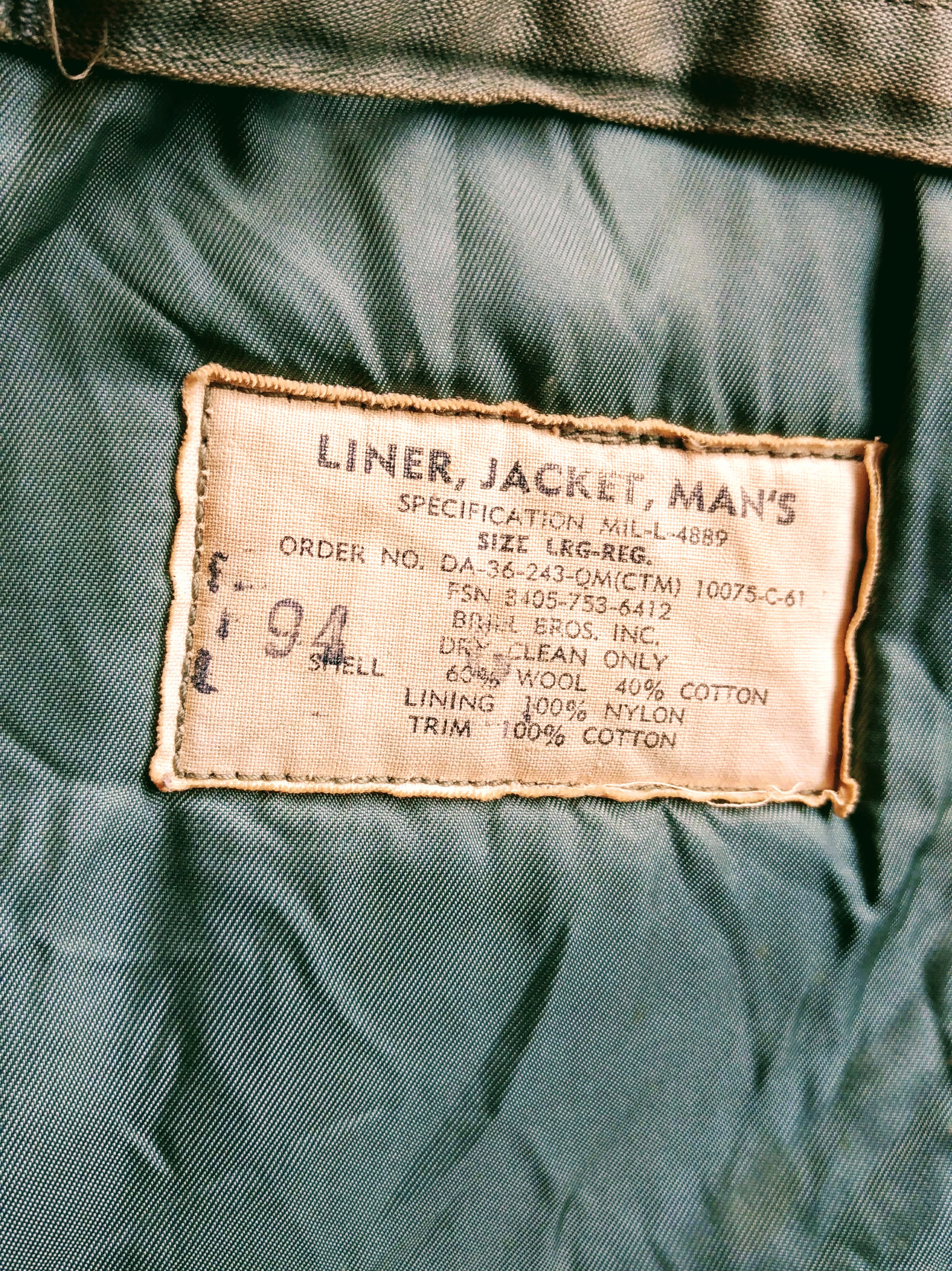 60s US AIR FORCE Military Nylon Boa Liner Jacket – ataco garage blog