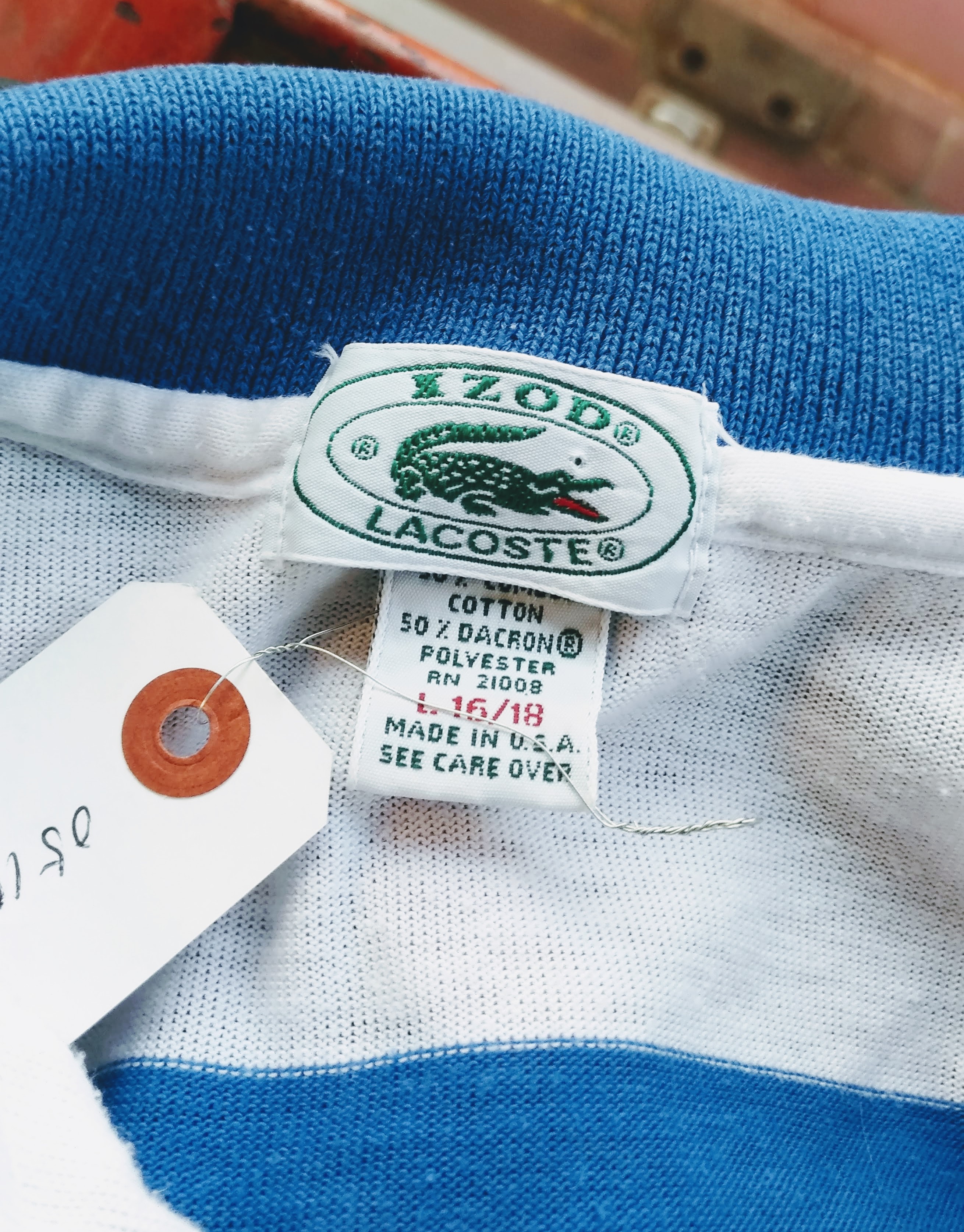 USA IZOD Lacoste Border Polo Shirt – ataco garage blog