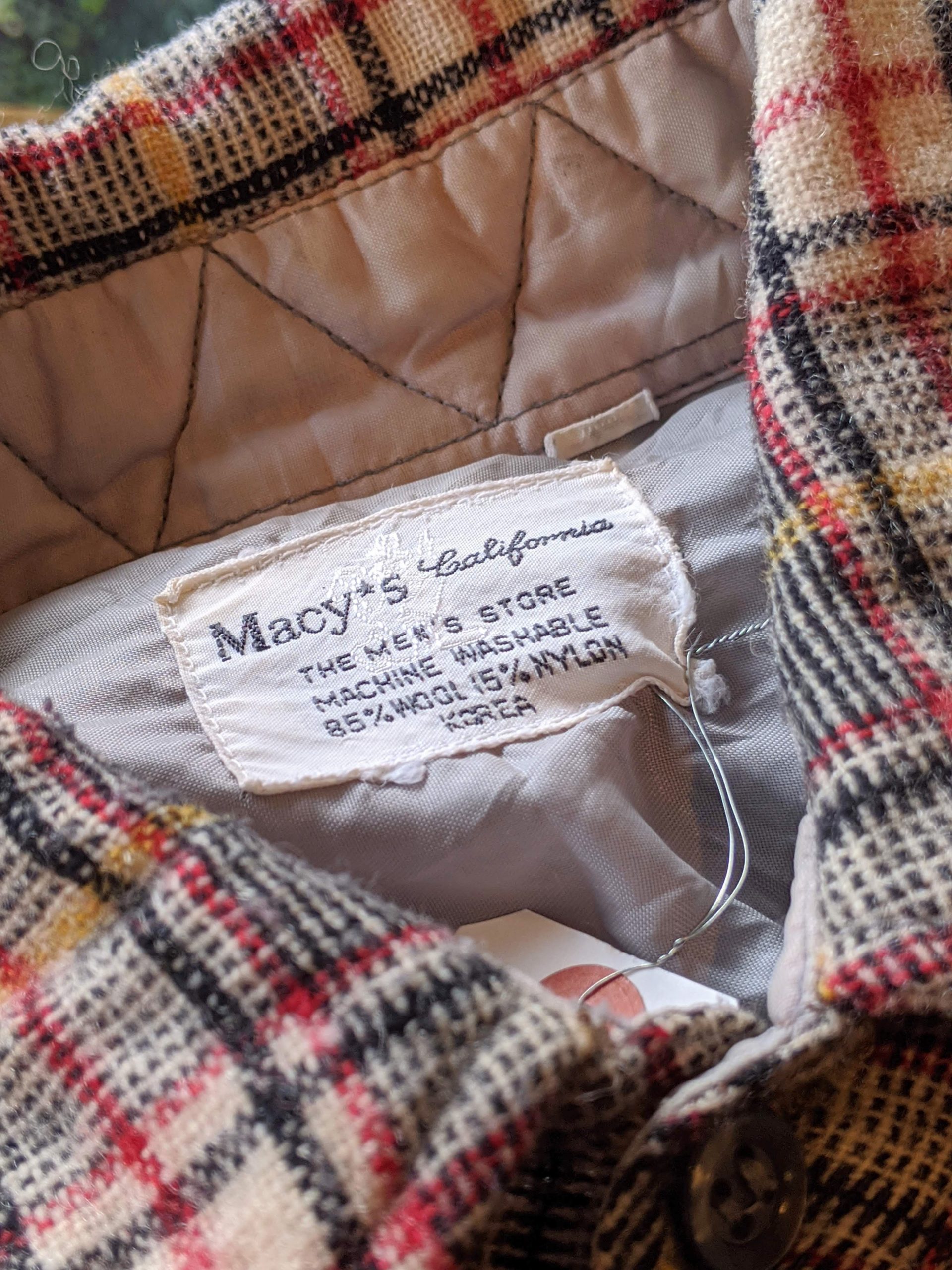 1960s-70s USA Macy's Plaid Wool Shirt – ataco garage blog