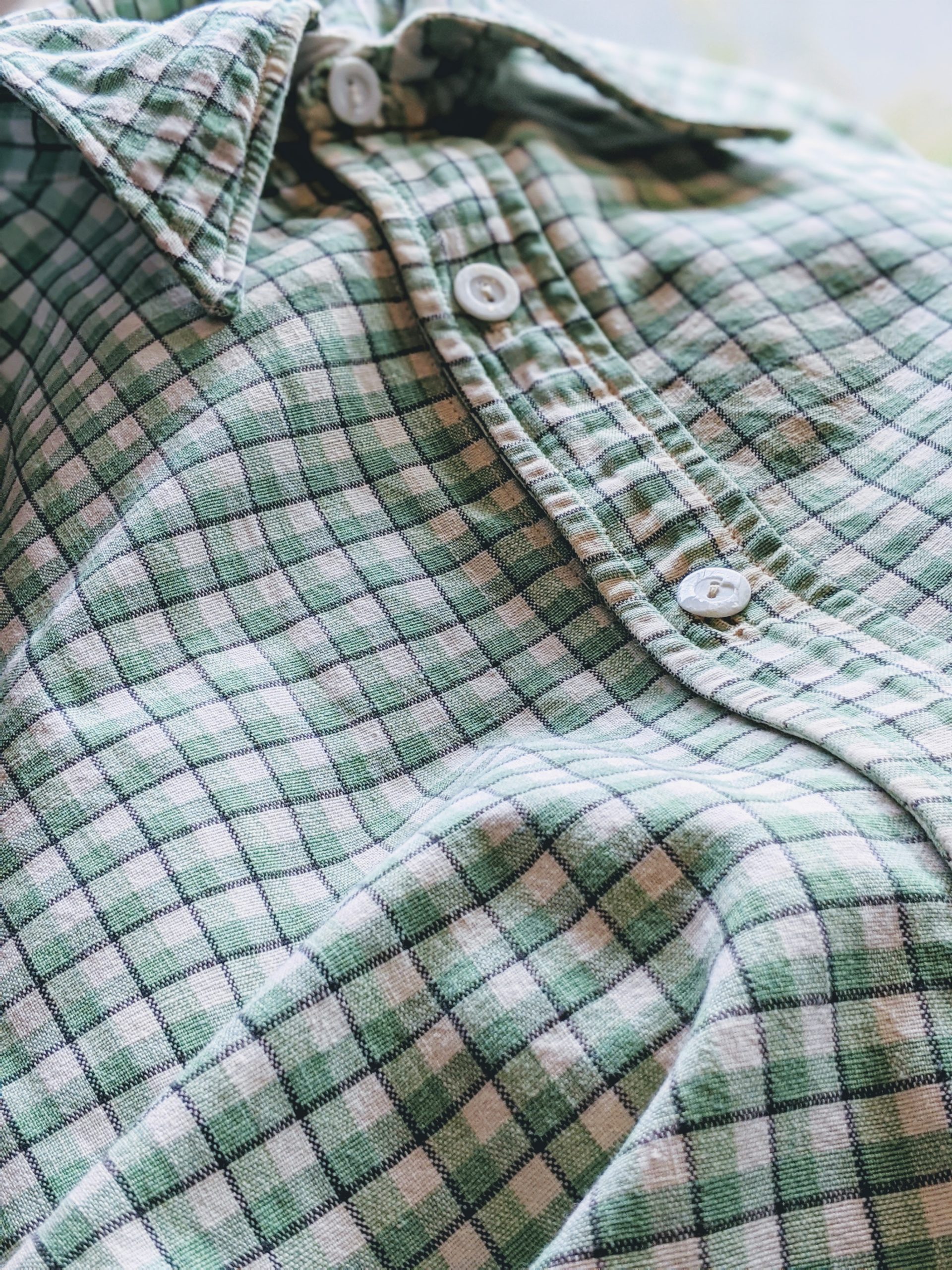 1960s 70s EURO L/S Cotton GrandFather Shirt – ataco garage blog