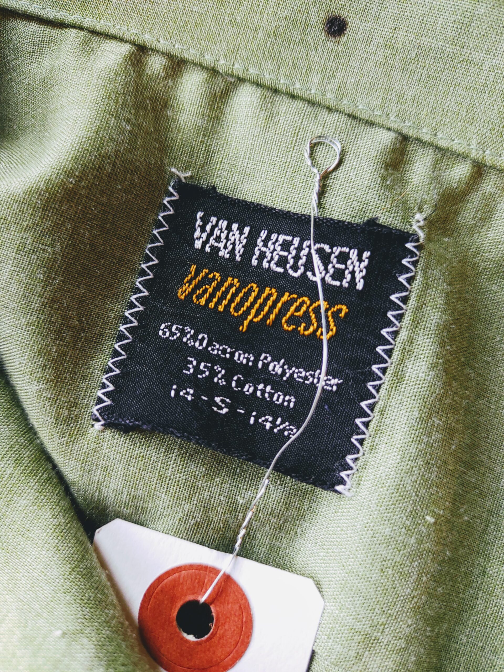 英国製 60s Van Heusen ヴァンヒューゼン オフィサーシャツ - シャツ