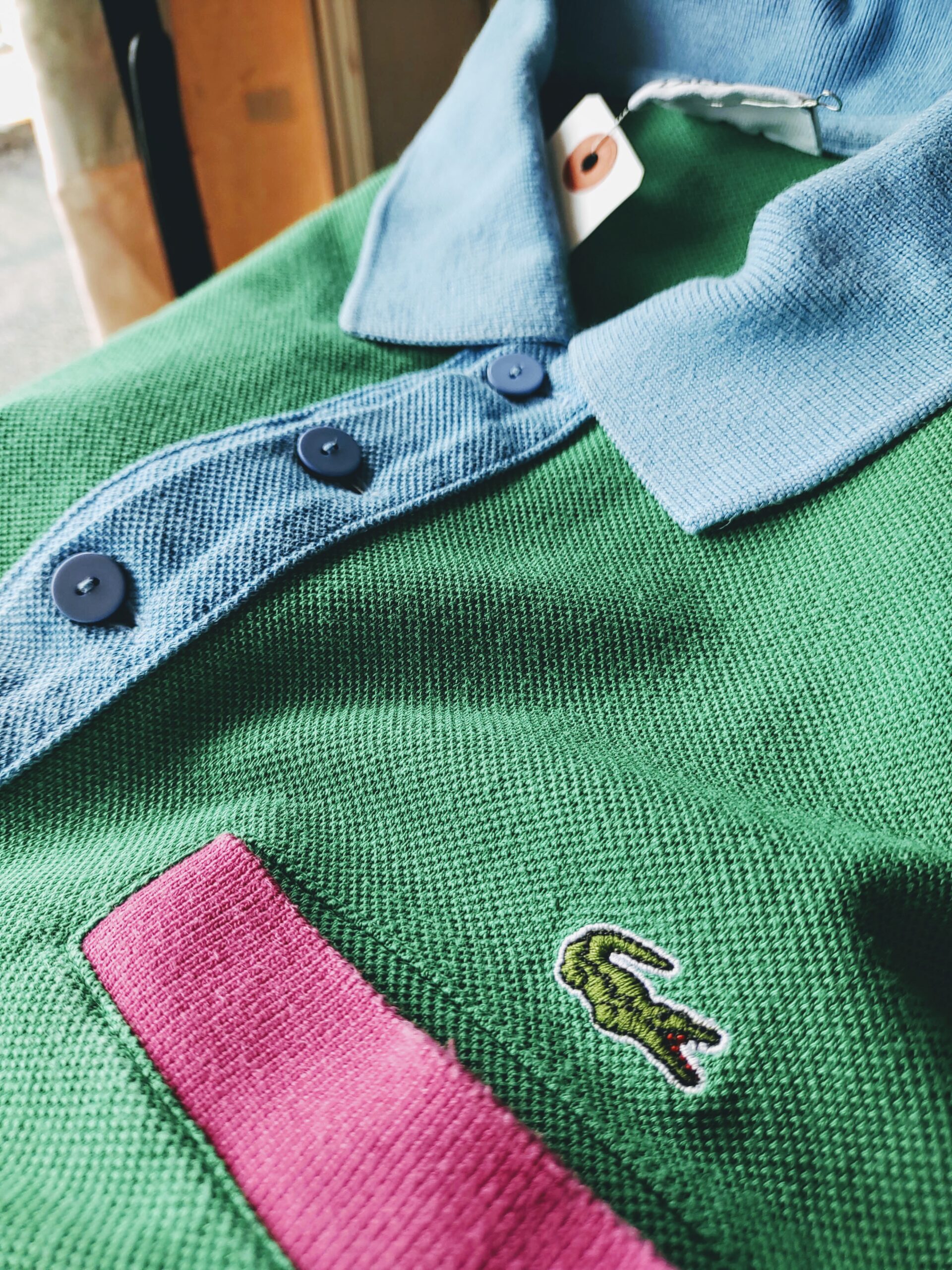 French LACOSTE S/S Crazy Pattern Polo Shirt Mens-M – ataco garage blog