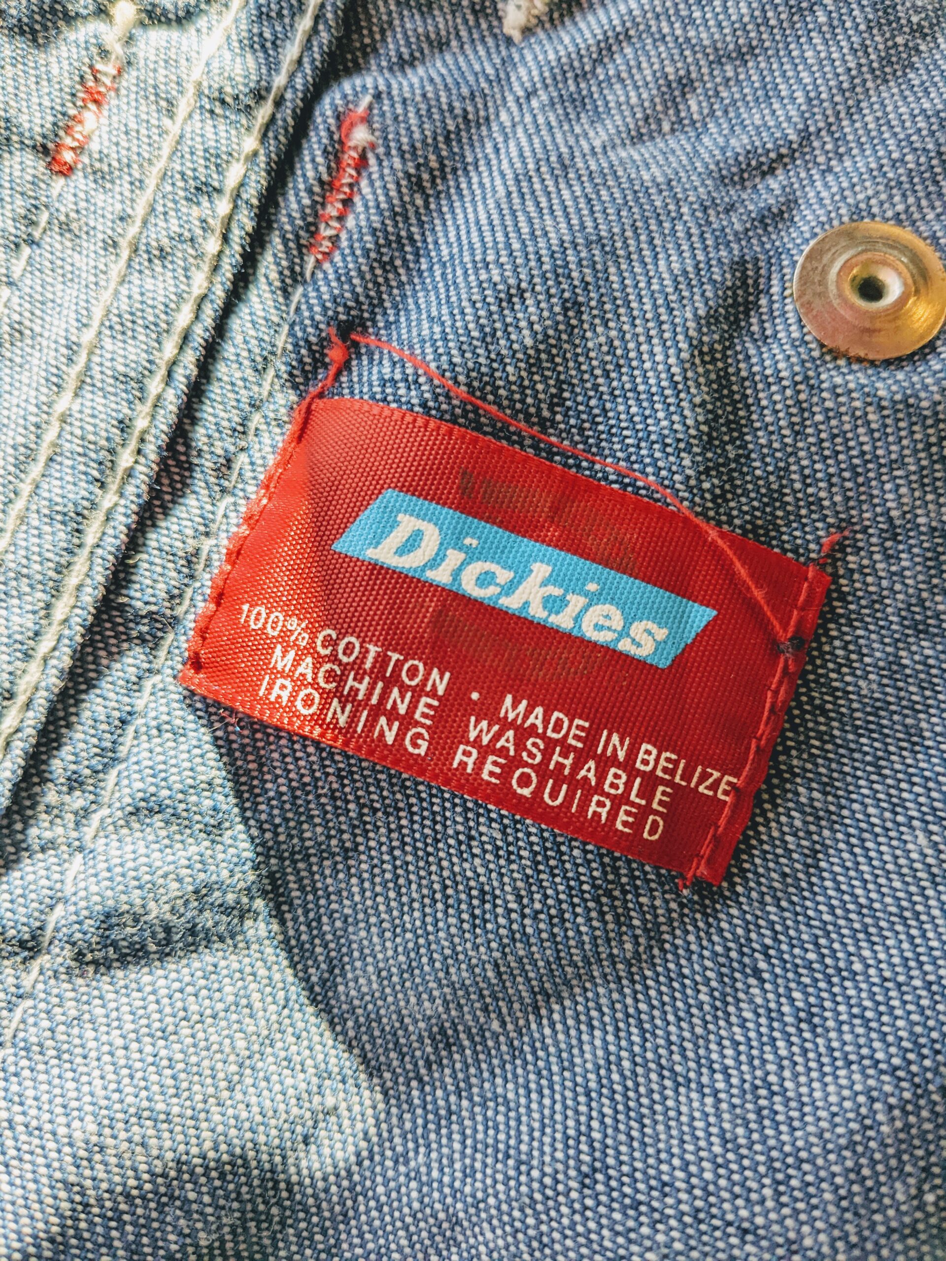 1960s USA Dickies Denim Over All Blue W38 – ataco garage blog