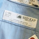 1970s-80s USA RED KAP S/S Chain Stitch Work Cotton Shirt Light Blue Mens-L