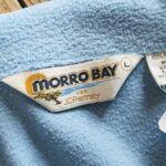 1970s-80s USA MORRO BAY JCPenney S/S Pile Beach Shirt Light-Blue Mens-L