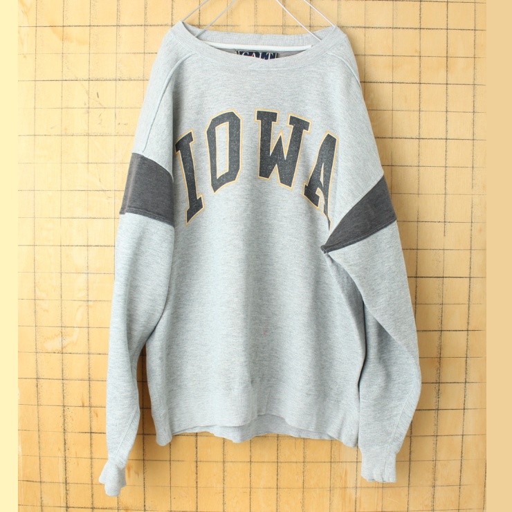 90s 00s USA GALT SAND IOWA 両面プリント スウェット グレー メンズL アメリカ古着