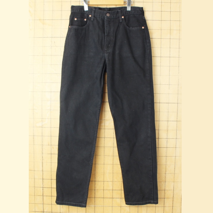 90s EURO Levis ユーロ リーバイス 882 02 ブラック カラー ジーンズ デニム パンツ W33 ヨーロッパ古着