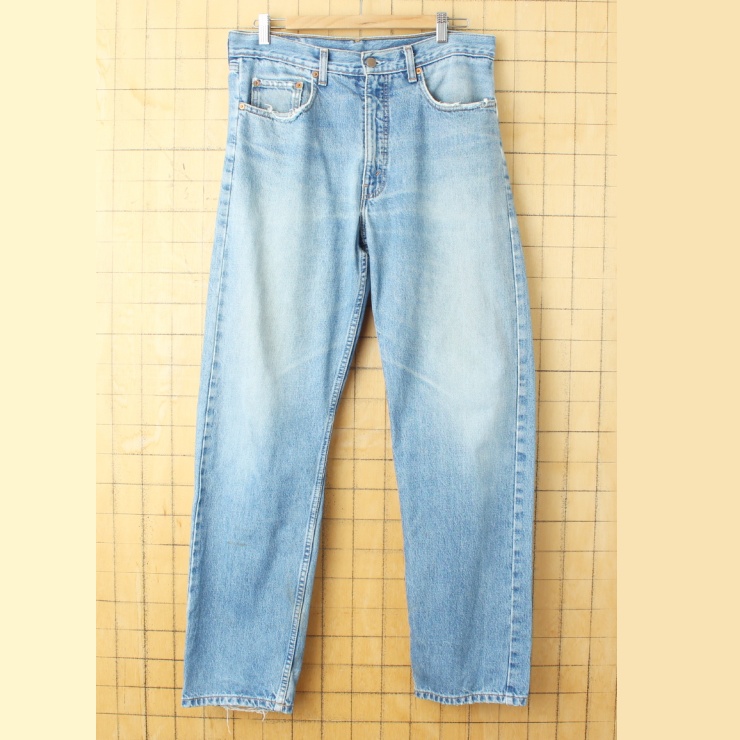 90s EURO Levis ユーロ リーバイス 615 02 ブルー ジーンズ デニム パンツ W34 ヨーロッパ古着