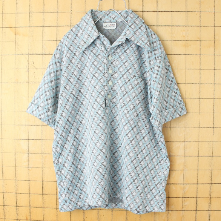 60年代 プルオーバー シャツ アメリカ製ビンテージ - シャツ