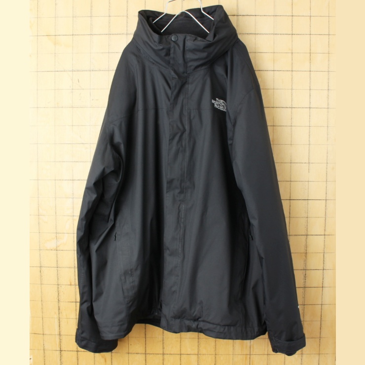 THE NORTH FACE ノースフェイス DRYVENT 3WAY ジャケット ブラック メンズXL フリース付き マウンテンパーカー アメリカ古着