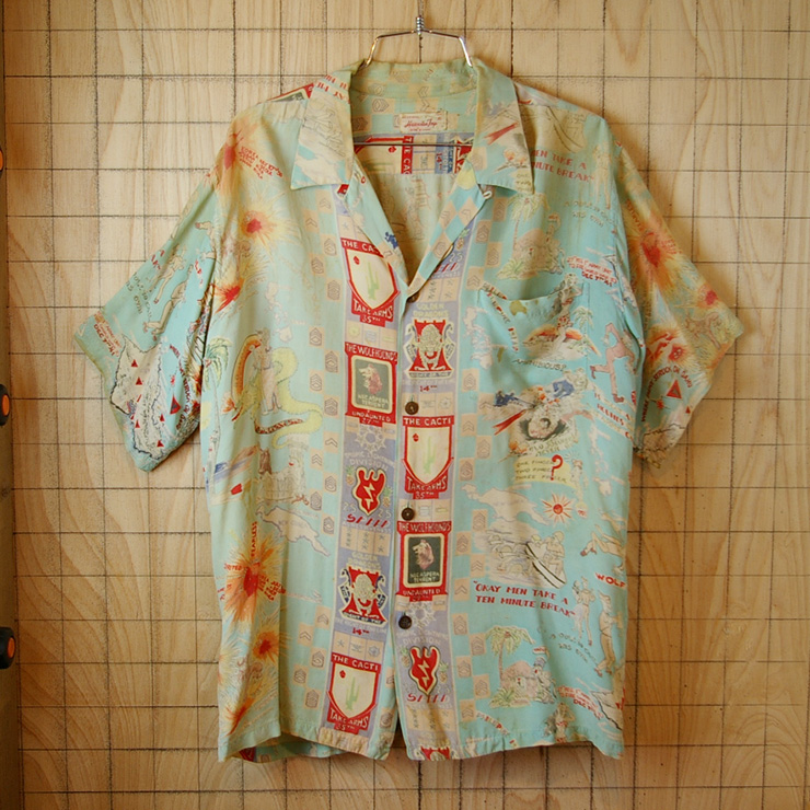 50s アロハシャツ ビンテージ フルーツオブザルーム - メンズ