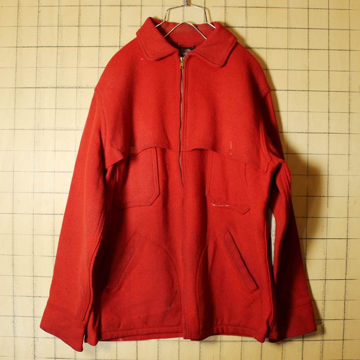 美品　50's〜Vintage WOOLRICH Wool Jacket Red